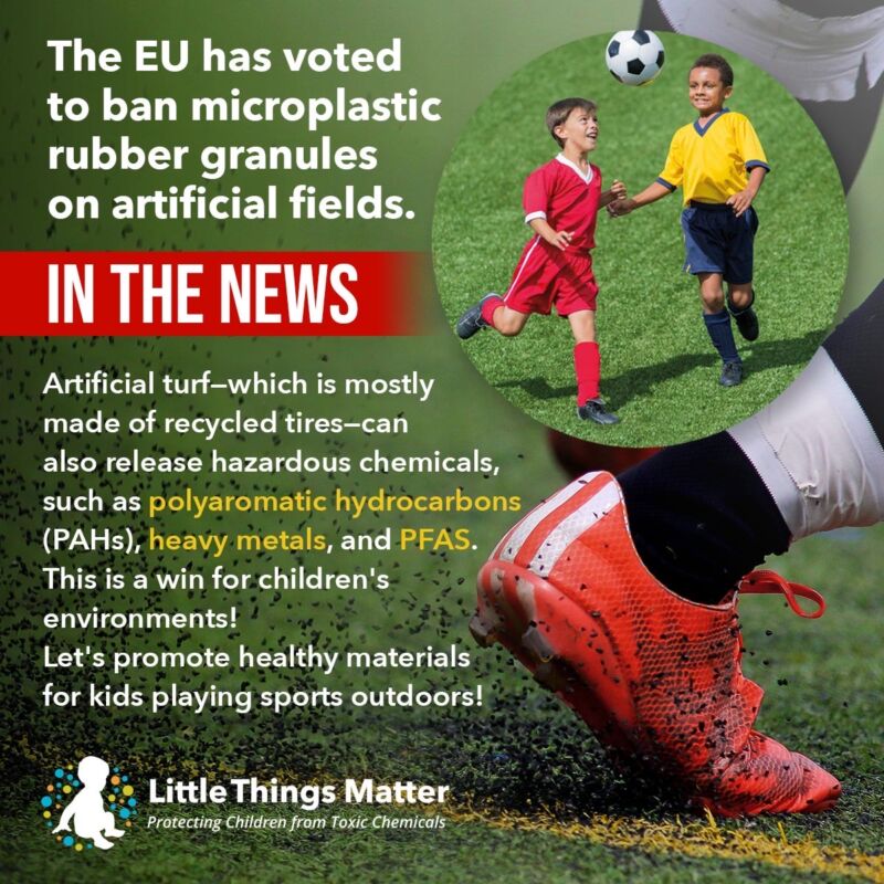 Image for the Tweet beginning: Synthetic turf - often made